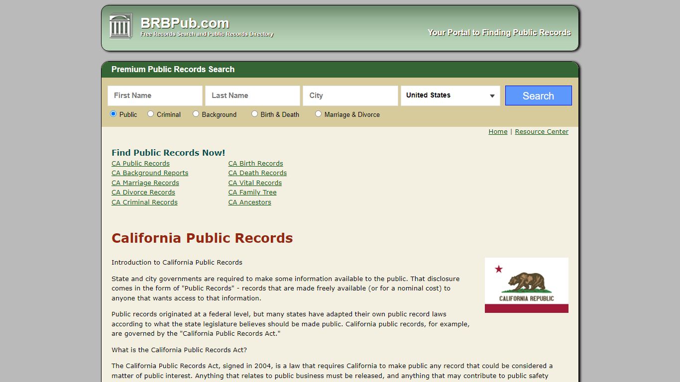 Free California Public Records | Search Criminal and Civil Court ...